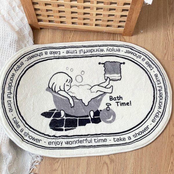 Bath Time Plush Bathroom Rug