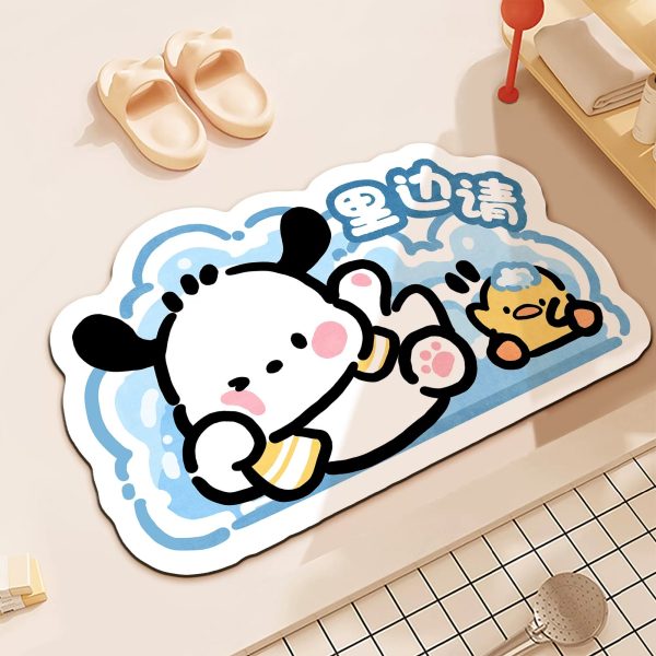 Lovely Puppy Bathroom Absorbant Mat